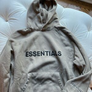 Essentials Fear of God hoodie in khaki